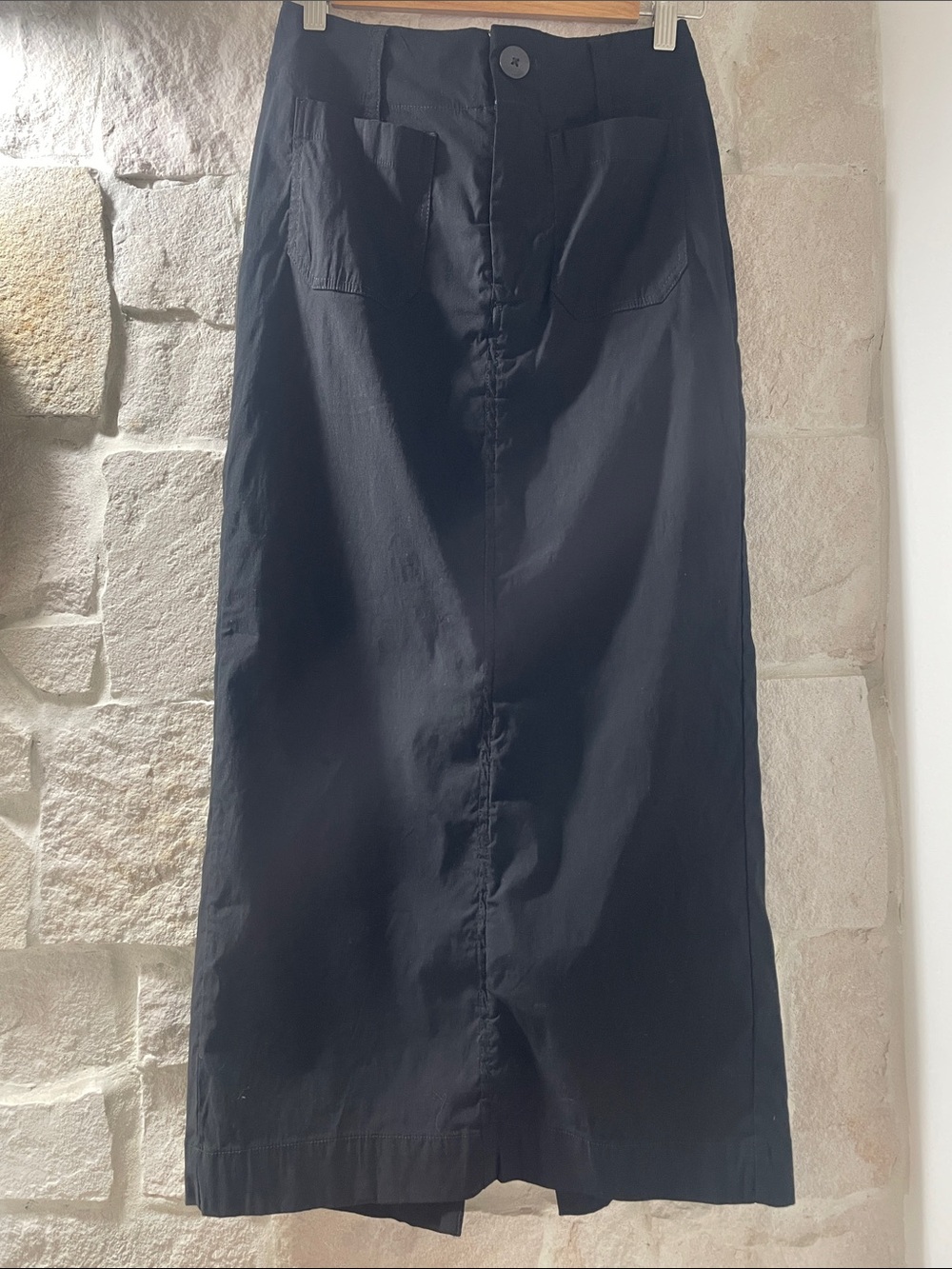 Maeve Anthropologie Colette Black High-Waist Maxi Skirt- XXS Petite